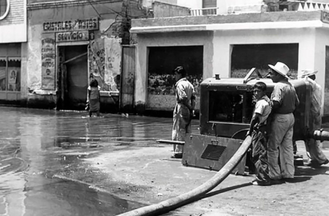 Bombéo de las aguas de la ciudad